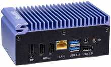 Shuttle Edge Mini PC Barebone SPCEL12, Intel Celeron J6412, DDR4, 2x 2.5G LAN, ilma operatsioonisüsteemita, türkiissinine