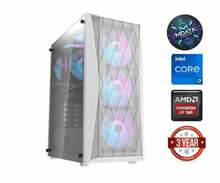 MDATA GAMING lauaarvuti i7-12700KF, 16GB/32GB/64GB, SSD 512GB/1TB/2TB/4TB, RX 580/RTX 4060, Windows 11, valge