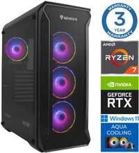 Lauaarvuti INTOP AQUA Ryzen 7 8700F, 32GB DDR5, 2TB SSD M.2 NVME, RTX5070Ti 16GB, Windows 11
