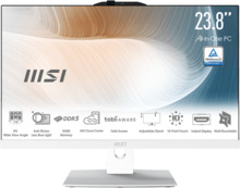Lauaarvuti MSI Modern AM242TP 1M-1207DE, i5-120U, 16GB, 512GB, Windows 11 Pro, valge