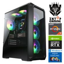 Lauaarvuti INTOP AQUA Ryzen 7 7700X, 64GB DDR5, 500GB SSD M.2 NVME, 2TB RTX5050 8GB, Windows 11