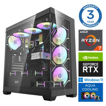 INTOP AQUA Ryzen 7 8700F 32GB DDR5 1TB SSD M.2 NVME+2TB RTX5070 12GB WIN11