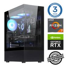 Lauaarvuti INTOP Ryzen 7 5700X 16GB 250SSD M.2 NVME RTX3060 12GB no-OS