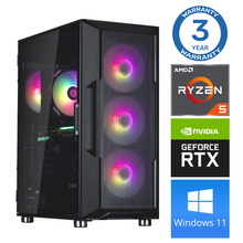 Intop Ryzen 5 3600 32GB 250GB SSD M.2 NVME RTX3050 6GB Windows 11