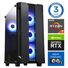 INTOP AQUA Ryzen 7 7700X 32GB DDR5 500SSD M.2 NVME+2TB RTX5050 no-OS 8GB