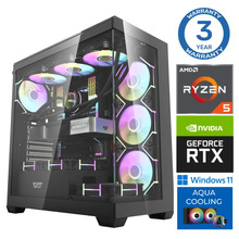 Intop Aqua Ryzen 5 7500X3D 64GB DDR5 1TB SSD M.2 NVME+2TB RTX5060Ti 8GB Windows 11
