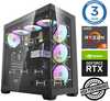 Stacionaarne arvuti INTOP Ryzen 5 7500F, 64GB DDR5, 1TB SSD M.2 NVME, 2TB RTX5060Ti 8GB