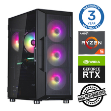 Intop Ryzen 5 3600 32GB 500SSD M.2 NVME+2TB RTX3050 6GB no-OS