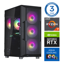 INTOP AQUA Ryzen 7 7700X 32GB DDR5 2TB SSD M.2 NVME+2TB RTX5050 8GB no-OS