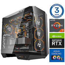 Lauaarvuti INTOP AQUA Ryzen 7 9700X 32GB DDR5 1TB SSD M.2 NVME RTX5070 12GB no-OS