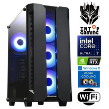 Intop Aqua Ultra 7 265KF 64GB DDR5 1TB SSD M.2 NVME+2TB RTX5050 8GB WiFi Windows 11 Pro