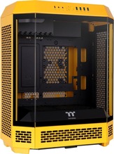 Thermaltake The Tower 600, tume kollane, 3 karastatud klaasiga paneeli
