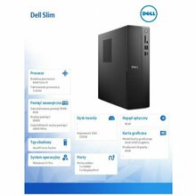 Lauaarvuti Dell Slim ECS1250 Intel Core i3-14100, 8GB, 512GB SSD, Intel UHD 730, Windows 11 Pro