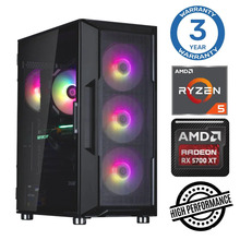 INTOP Ryzen 5 5500 64GB 500GB SSD M.2 NVME+2TB RX6600 8GB no-OS