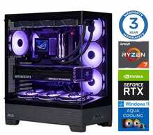 INTOP AQUA Ryzen 7 8700F, 64GB DDR5, 1TB SSD M.2 NVME, RTX5070Ti 16GB, Windows 11 Pro