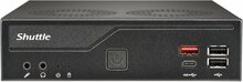 Barebone arvuti Shuttle XPC Slim DH810, S1851, must, 1x HDMI 2.1, 1x DP, 1x USB-C (DP), 2x M.2, 2x LAN