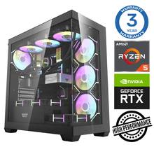 Lauaarvuti INTOP Ryzen 5 7500F 32GB DDR5 1TB SSD M.2 NVME RTX5050 8GB no-OS