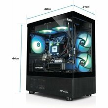 Lauaarvuti Thermaltake FTW A-Line LCS 5060, must/läbipaistev, Windows 11 Pro