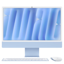 Lauaarvuti Apple iMac 24” M4, 8C CPU, 16GB, 256GB SSD, sinine, 4.5K Retina