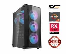 MDATA GAMING lauaarvuti Ryzen 5 5600X, 16GB, 512GB SSD, RX580