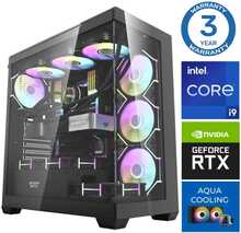 Lauaarvuti INTOP AQUA i9-14900KF 64GB DDR5 1TB SSD M.2 NVME+2TB RTX5070Ti no-OS 16GB