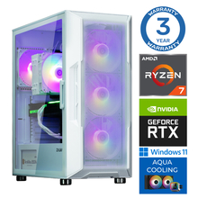 INTOP AQUA Ryzen 7 7700X 32GB DDR5 500SSD M.2 NVME+2TB RTX5050 8GB WIN11