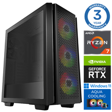 INTOP AQUA Ryzen 7 8700F 16GB DDR5 2TB SSD M.2 NVME RTX3050 8GB WIN11