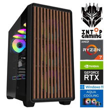 INTOP AQUA Ryzen 7 7700X 32GB DDR5 2TB SSD M.2 NVME+2TB RTX5070 12GB WIN11Pro lauaarvuti