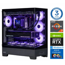 INTOP AQUA Ryzen 7 8700F 32GB DDR5 1TB SSD M.2 NVME+2TB RTX5060 8GB WIN11Pro