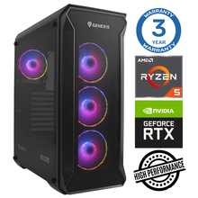 Intop Ryzen 5 3600 32GB 1TB SSD M.2 NVME RTX5060Ti 8GB no-OS