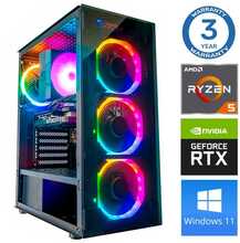 Intop Ryzen 5 3600 16GB 250GB SSD M.2 NVME RTX3050 6GB Windows 11