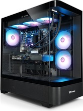 Thermaltake FTW V290a 5070 Gaming PC, must/läbipaistev, Windows 11 Pro