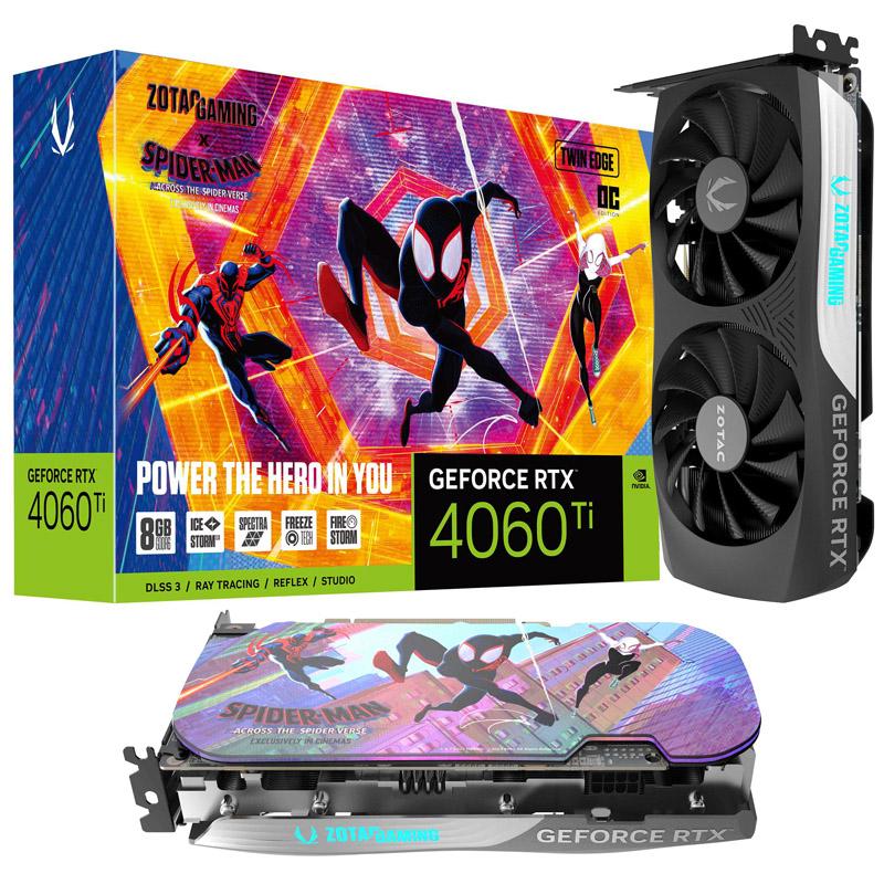 Zotac GeForce RTX 4060 Ti Twin Edge OC Spider-Man 8GB DDR6 цена 
