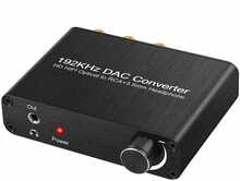 DAC konverter RoGer, 192kHz 24bit S/PDIF-RCA kõrvaklappide pesaga 3,5mm