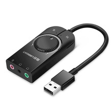 USB helikaart Ugreen CM129, must, 15 cm