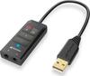 USB helikaart Sharkoon SB2, must