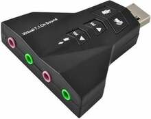 USB helikaart Savio AK-08, must