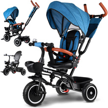 Kolmerattaline jalgratas Tiny Bike 3in1 katusega, sinine