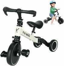 Kolmerattaline jalgratas Baby Mix Trike Fix Mini 3in1, valge