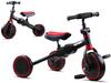 Kolmerattaline jalgratas Tiny Bike 3in1, punane