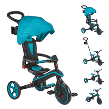 Kolmerattaline jalgratas Globber Explorer Trike Foldable 4in1 732-105, rohekassinine