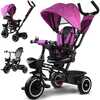Kolmerattaline jalgratas Tiny Bike 3in1, violetne