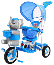 Kolmerattaline jalgratas Happy Blue Elephant, sinine