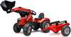 Pedaaltraktor FALK Massey Ferguson, punane, haagisega