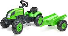 Pedaaltraktor Falk Country Farmer haagisega, roheline