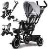 Kolmerattaline jalgratas Tiny Bike 3in1 katusega, hall