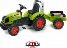 Pedaaltraktor Falk Claas 1040AB haagisega, roheline