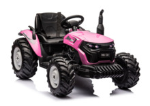 Akuga traktor Lean Cars HC-306, roosa 24V
