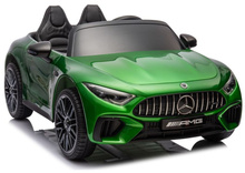 Kahene laste elektriauto Lean Cars Mercedes AMG SL63, roheline
