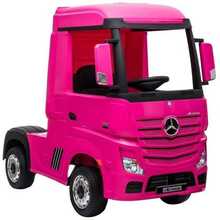 Laste elektriauto Lean Cars Mercedes Actros, roosa 4x4